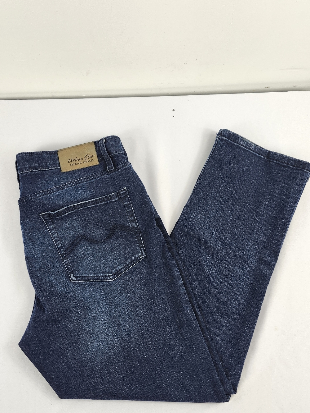 Men's 36x30 Urban Star Premium Jeans Dark Blue Straight-Leg Jeans